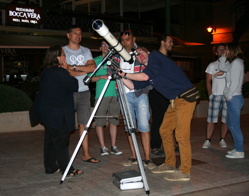 Astronomsko opažanje na rivi u suradnji s njemačkim kolegama